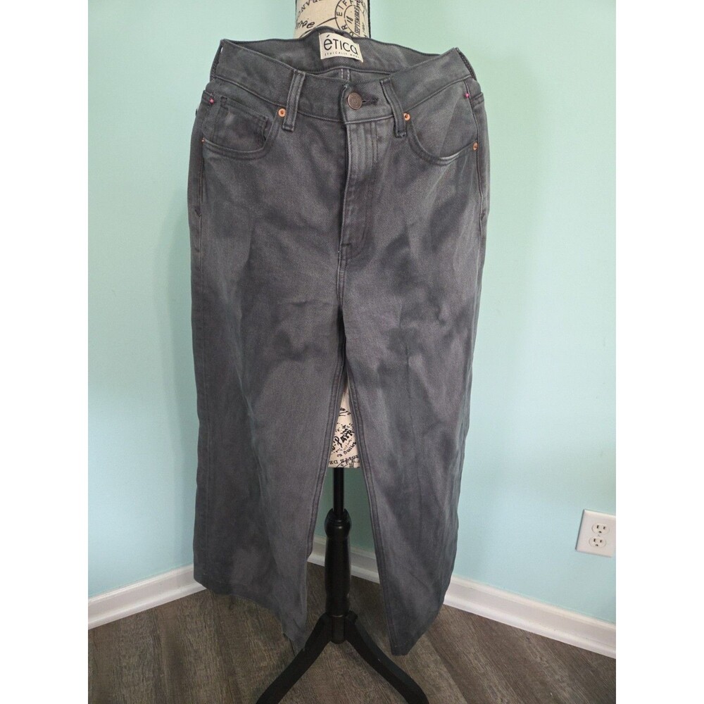 etica denim jeans wide leg barrel 27